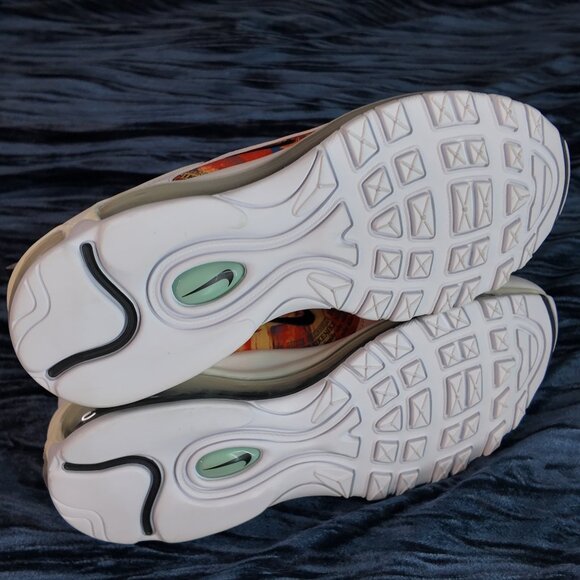 Nike Air Max 97, size 9, white and multi color - Picture 6 of 7